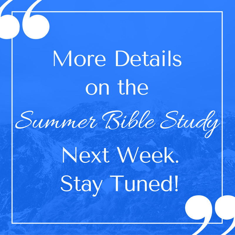 Summer Bible Study 1