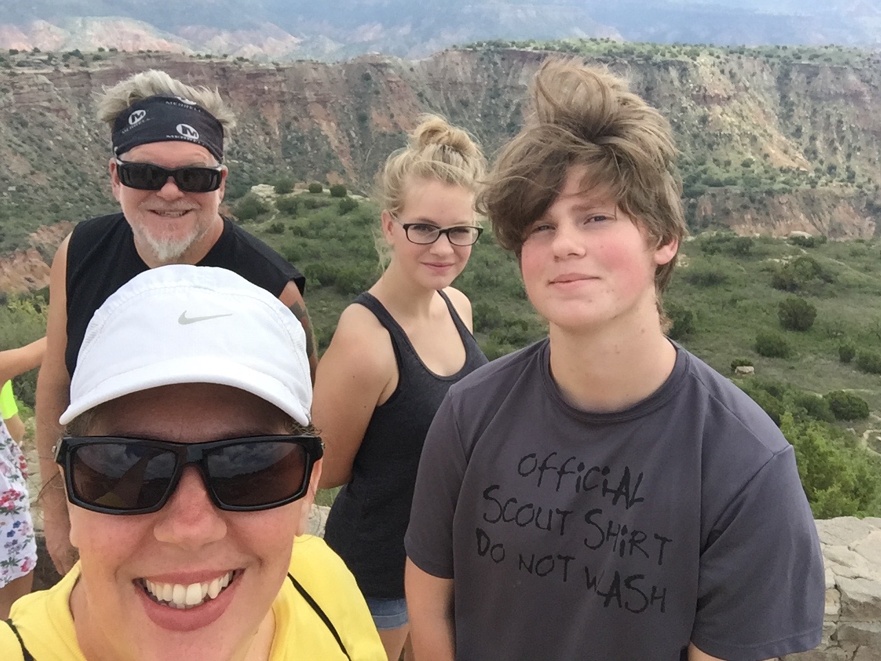 Saturday - Palo Duro Canyons State Park was breathtaking! It is the second largest canyon in the U.S. We explored it's nooks and crannies all day.