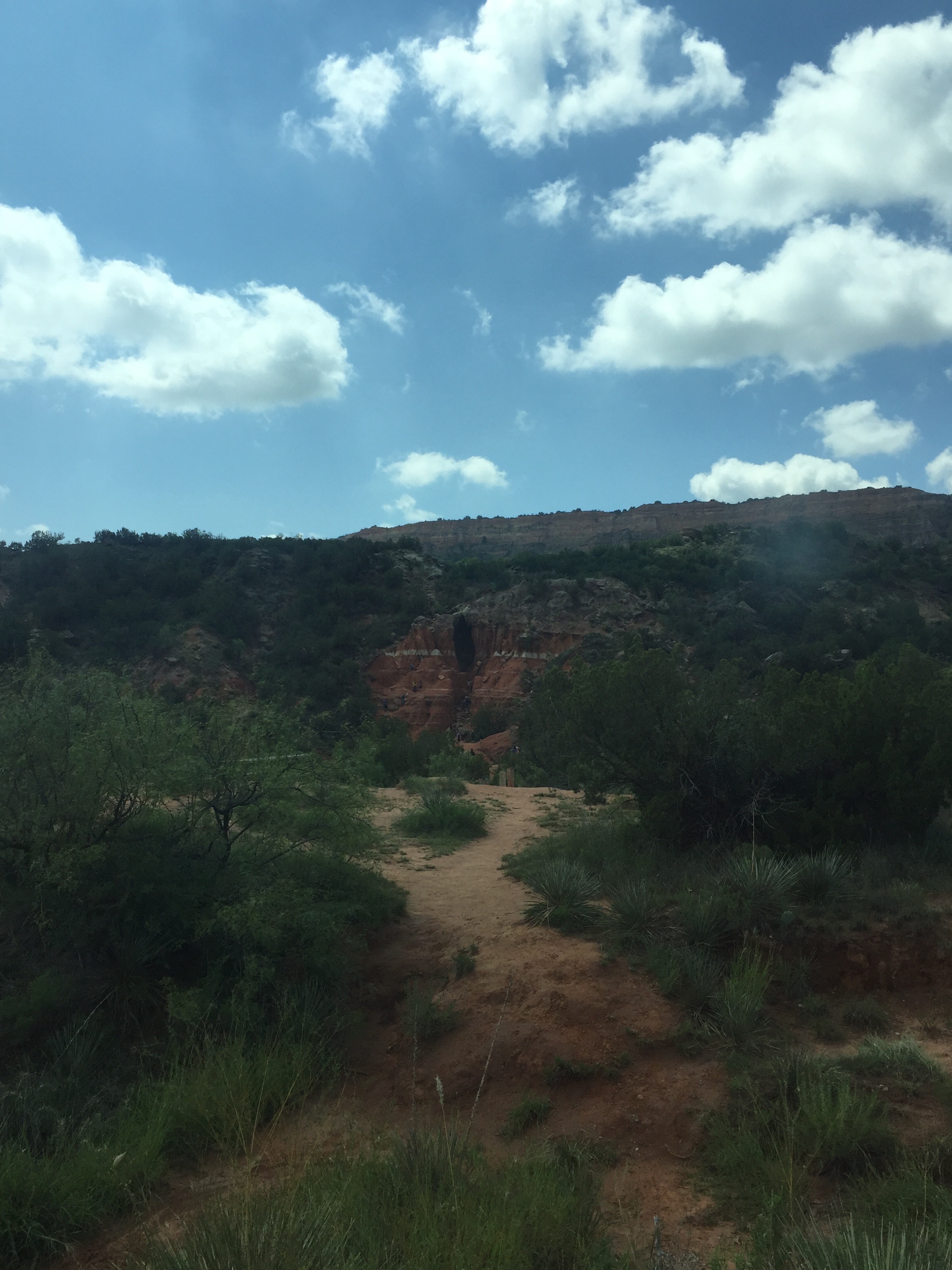 This naturally made crevice in the rock was much explored by the other members of my family during our recent visit to Palo Duro Canyons State Park. Climbing to, in, through, and on it was a highlight of our trip!